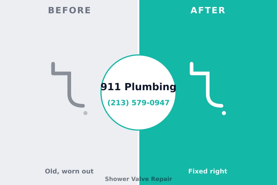 Before and after: plumbing repair Oberlin, KS